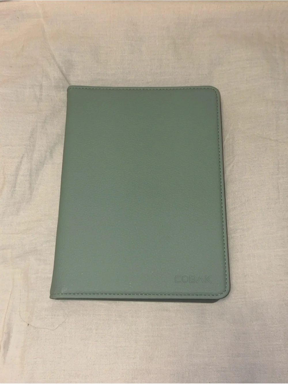 Cobak Sage Green Tablet Case with Card Slot, Magnetic Closure, Hand Strap, Stand